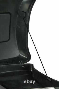 Black Jack Metallic Chopped Tour Pak Wrap-Around Backrest For 97+ Harley Touring