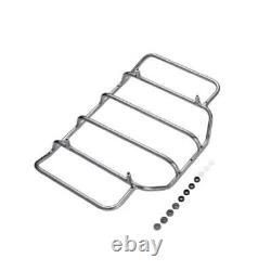 Black Jack Metallic Chopped Tour Pak Wrap-Around Backrest For 97+ Harley Touring