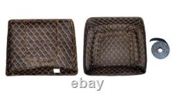 Black Jack Metallic Chopped Tour Pak Wrap-Around Backrest For 97+ Harley Touring