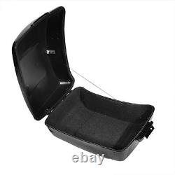 Black King Pack Trunk Backrest Speakers Fit For Harley Tour-Pak Road King 14-22