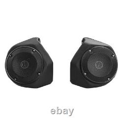 Black King Pack Trunk Mount Light Speakers Fit For Harley Tour Pak Touring 14-Up