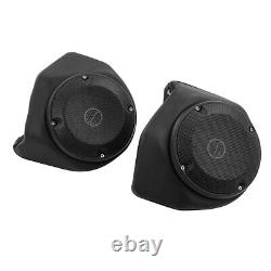 Black King Pack Trunk Mount Light Speakers Fit For Harley Tour Pak Touring 14-Up