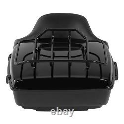 Black King Pack Trunk Pad Mount Rack Docking Hardware For Harley Touring 2014-Up