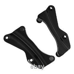 Black King Pack Trunk Pad Mount Rack Docking Hardware For Harley Touring 2014-Up