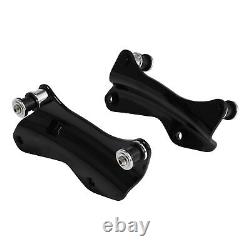 Black King Pack Trunk Pad Mount Rack Docking Hardware For Harley Touring 2014-Up