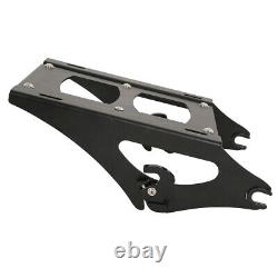 Black King Pack Trunk Pad Mount Rack Docking Hardware For Harley Touring 2014-Up