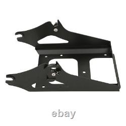 Black King Pack Trunk Pad Mount Rack Fit For Harley Tour Pak Touring Glide 09-13