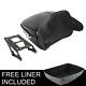 Black King Pack Trunk Pad With Mount Fit For Harley Tour Pak Street Glide 14-22 21
