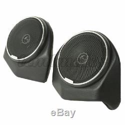 Black King Tour Pak Rear Speakers For Harley Davidson Touring Models 2014-2018