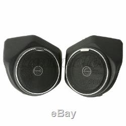 Black King Tour Pak Rear Speakers For Harley Davidson Touring Models 2014-2018