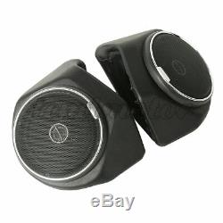 Black King Tour Pak Rear Speakers For Harley Davidson Touring Models 2014-2018