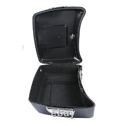 Black King Trunk Backrest 2 Up Rack Fit For Harley Tour Pak Road Glide 2014-2022