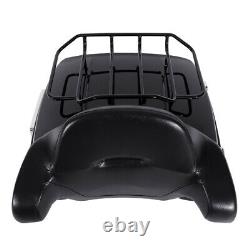 Black King Trunk Backrest Mount Fit For Harley Tour Pak Pack Road Glide 14-22 21