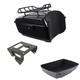 Black King Trunk Luggage Rack Solo Mount Fit For Harley Touring Touring 14-25