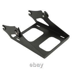 Black King Trunk Pad Luggage Mount Rack Fit For Harley Tour Pak Road Glide 14-21