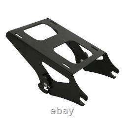 Black King Trunk Pad Luggage Mount Rack Fit For Harley Tour Pak Road Glide 14-21