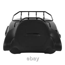 Black King Trunk Pad Mount Rack Docking Hardware Kit For Harley Touring 2014-Up