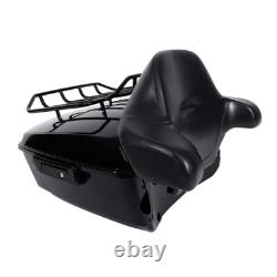 Black King Trunk Pad Mount Rack Docking Kit Fit For Harley Touring 2014-25