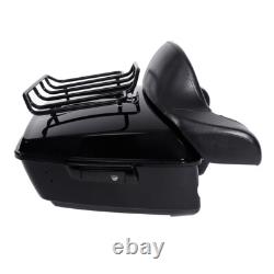 Black King Trunk Pad Mount Rack Docking Kit Fit For Harley Touring 2014-25