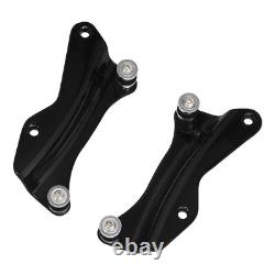 Black King Trunk Pad Mount Rack Docking Kit Fit For Harley Touring 2014-25