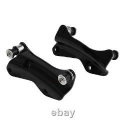 Black King Trunk Pad Mount Rack Docking Kit Fit For Harley Touring 2014-25