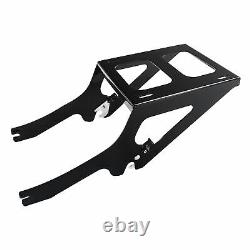 Black King Trunk Pad Mount Rack Fit For Harley Tour Pak Heritage Classic 18-21