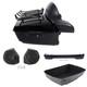 Black King Trunk Pad Rack Light Speaker Fit For Harley Tour Pak Touring 14-2025