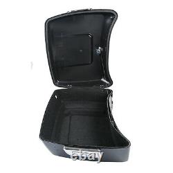 Black King Trunk Pad with Speakers Fit For Harley Tour Pack Road Glide King 14-21