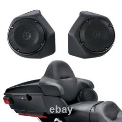 Black King Trunk Speakers Fit For Harley Touring Street Electra Glide 2014-2025 Black King Trunk Speakers Fit For Harley Touring Street Electra Glide 2014-2025