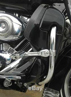 Black Lockable Lower Vented Fairing with Mounting kit for Harley HD Touring