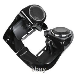 Black Lower Vented Fairing 6.5'' Speaker Grills Fit For Harley Touring 1983-2013