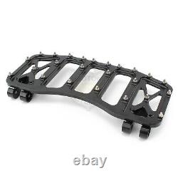 Black MX Style Anti-Skid Foot Pegs Floorboard For Harley Touring FL Softail Dyna