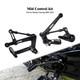 Black Mid Control Foot Kit Fit For Harley Touring Electra Street Glide 2009-2025