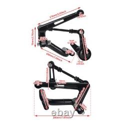 Black Mid Control Foot Kit Fit For Harley Touring Electra Street Glide 2009-2025