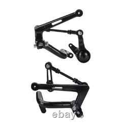 Black Mid Control Foot Kit Fit For Harley Touring Electra Street Glide 2009-2025