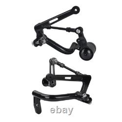 Black Mid Control Foot Kit Fit For Harley Touring Electra Street Glide 2009-2025