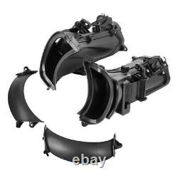 Black Pair Fairing Air Duct Fit For Harley Davidson Touring Road Glide 2015-2023