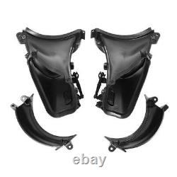 Black Pair Fairing Air Duct Fit For Harley Davidson Touring Road Glide 2015-2023