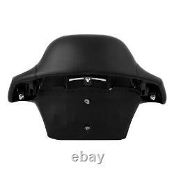 Black Passenger Backrest Pad Fit For Harley Tour Pak Street Road Glide 14-23 US