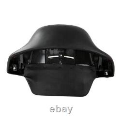 Black Passenger Backrest Pad Wrap-around Fit For Harley Tour Pak Touring 14-23