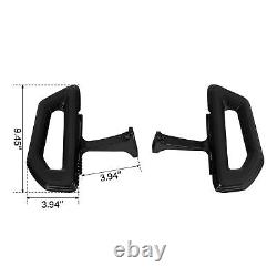 Black Passenger Footboards Kit Fit For Harley Touring Road Street Glide 1993-23