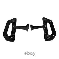 Black Passenger Footboards Kit Fit For Harley Touring Road Street Glide 1993-23