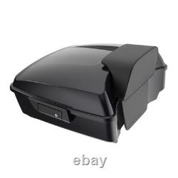 Black Pearl Chopped Tour Luggage Trunk Pad For Harley FLHR FLHXS FLTRX 1997+