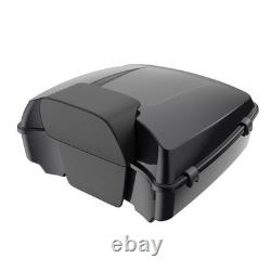 Black Pearl Chopped Tour Luggage Trunk Pad For Harley FLHR FLHXS FLTRX 1997+