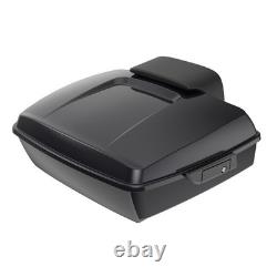 Black Pearl Chopped Tour Luggage Trunk Pad For Harley FLHR FLHXS FLTRX 1997+