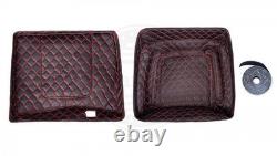 Black Pearl Chopped Tour Luggage Trunk Pad For Harley FLHR FLHXS FLTRX 1997+