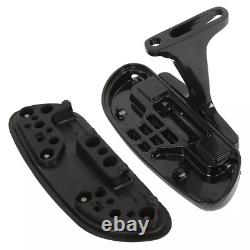 Black Pegstreamliner Passenger Foot Floor board For Harley Touring 1993-2024