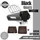 Black Quartz Razor Tour Pack Pak Trunk Fits 97+ Harley Touring Flhr Flhxs Fltrx