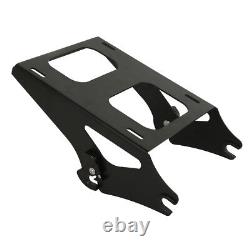 Black Razor Backrest Mount Rack Docking Kit For Harley Touring Tour Pak 14-2023