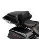 Black Razor Pack Trunk Backrest Pad For Harley Tour Pak Touring Models 2014-2022